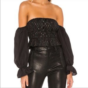 EUC Lovers + Friends Off Shoulder Crop Top (U)